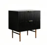 American-style light luxury solid wood bedside table, French-style living room storage cabinet, bedroom storage cabinet, bedside cabinet, MDF solid wood combination, detachable and assemblable Specification image
